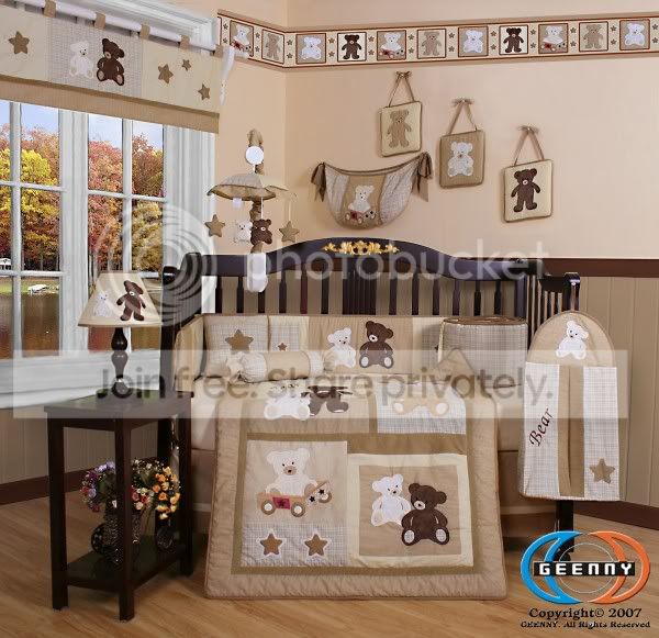 GEENNY Boutique Brand New GEENNY Teddy Bear 13PCS CRIB BEDDING SET at Sears.com