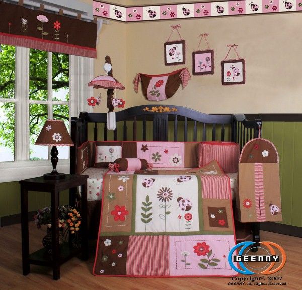 GEENNY Boutique Brand New GEENNY LadyBug Flower 13PCS CRIB BEDDING SET GEENNY Boutique Brand New GEENNY LadyBug Flower 13PCS CRIB BEDDING SET