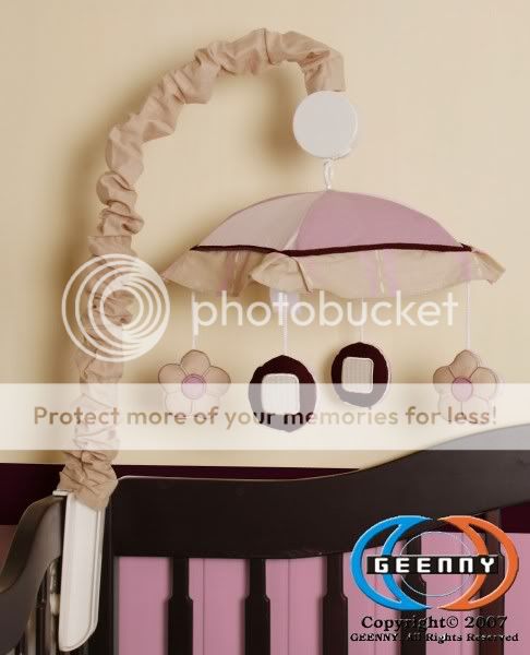 GEENNY Musical Mobile For Boutique Baby Girl Artist 13 PCS Crib Bedding Set at Sears.com