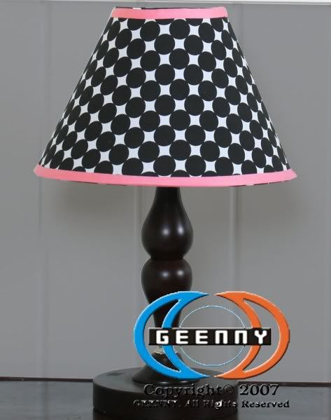 GEENNY Lamp Shade For Boutique Black White Flower & Dot 13 PCS Crib Bedding Set at Sears.com