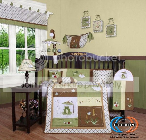 GEENNY Boutique New 13PCS GEENNY Leap Froggy Froggie CRIB BEDDING SET at Sears.com