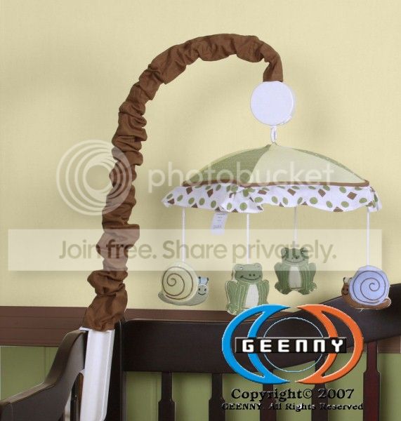 GEENNY Musical Mobile For Boutique New Froggy Froggie 13 PCS Crib Bedding Set at Sears.com