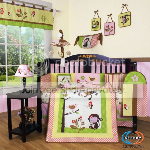 GEENNY 13-PCS GEENNY Monkey CRIB BEDDING SET at Sears.com