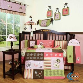 GEENNY 13-PCS GEENNY Floral Dream CRIB BEDDING SET GEENNY 13-PCS GEENNY Floral Dream CRIB BEDDING SET