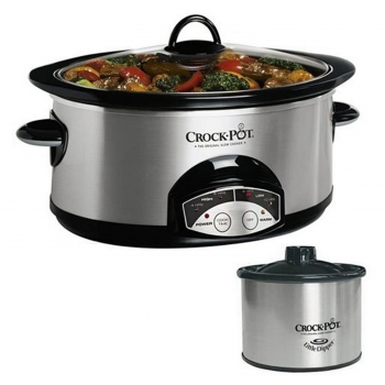 Crock-pot Crock Pot SCCPVP609-S 6-Quart Slow Cooker w/ Travel Bag and Little Dipper at Sears.com