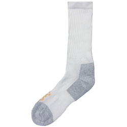 Carolina Hosiery / Browning 8573XL Crew Length Steel Toe Work Boot Socks - X-Large  White/Grey at Sears.com