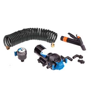 Jabsco HotShot Series Automatic Washdown Pump w/25' HoseCoil - 5.0GPM - 70psi - 12VDC at Sears.com