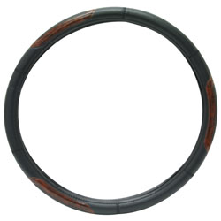 RoadPro RPSW-3004 18" Comfort Grip Steering Wheel Cover - Black Wood Grain at Sears.com
