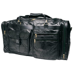 RoadPro PLB-004 26" Patchwork Leather Travel Bags - Black at Sears.com