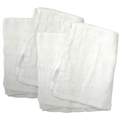 Detailin' Gear/Clean Rite/Tiger Accessories 14" x 17" Cotton Terry Towels - 4 Pack, White at Sears.com