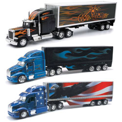 New-ray Toys 1:32 Scale Die Cast Peterbilt Trucks w/New Trailer Graphics Assortment-2 Each 3 at Sears.com
