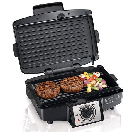 Hamilton Beach Easy-Clean Indoor Grill w/Removable Grid
