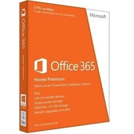 Microsoft Software 6Gq-00024 Office 365 Home Premium English Subscription 32/64Bit Na/Pr Medialess 1Year Brown Box at Sears.com