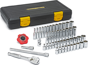 GearWrench 51-Pc 1/4" Drive SAE/Metric 6 Pt Standard & Deep Socket Set at Sears.com