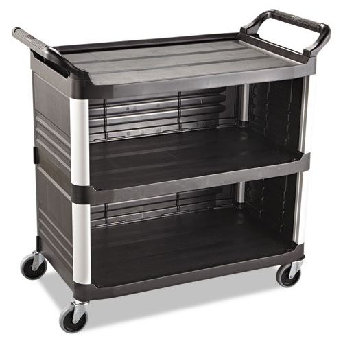 Rubbermaid Xtra Utility Cart, 300-lb Cap., 3 Shelves, 20w x 40 5/8d x 37 4/5h, Bl at Sears.com
