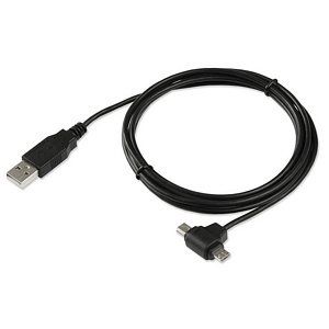Ziotek 6ft. USB 2.0 Type A Male to Mini / Micro Dual End Male USB Cable at Sears.com