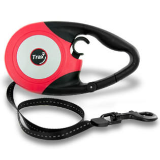 Absolutely New Product by Absolutely New Trax Ergo 16Ft Retractable Large Dog Leash - Red/Black Absolutely New Product by Absolutely New Trax Ergo 16Ft Retractable Large Dog Leash - Red/Black