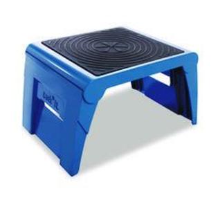 Cramer Folding Step Stool, 250lb Duty Rating, 14w x 11 1/4d x 9 3/4h, Blue Cramer Folding Step Stool, 250lb Duty Rating, 14w x 11 1/4d x 9 3/4h, Blue