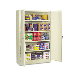 Tennsco Assembled Jumbo Steel Storage Cabinet, 48w x 18d x 78h, Putty Tennsco Assembled Jumbo Steel Storage Cabinet, 48w x 18d x 78h, Putty