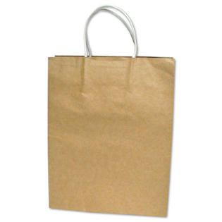 Cosco Premium Large Brown Paper Shopping Bag, 50/Box Cosco Premium Large Brown Paper Shopping Bag, 50/Box