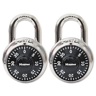 Master Lock Combination Lock, Stainless Steel, 1-7/8 Master Lock Combination Lock, Stainless Steel, 1-7/8