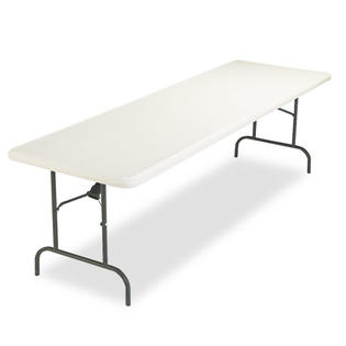 Iceberg IndestrucTable TOO 1200 Series Resin Folding Table, 96w x 30d x 29h, P Iceberg IndestrucTable TOO 1200 Series Resin Folding Table, 96w x 30d x 29h, P