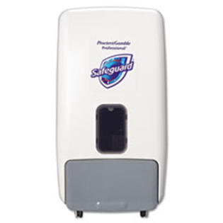 Safeguard Foam Soap Dispenser, Wall & Counter Mountable, 1200 ml, White/Gray Safeguard Foam Soap Dispenser, Wall & Counter Mountable, 1200 ml, White/Gray