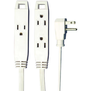 Axis 3-Outlet Indoor Extension Cord, 8 ft (White) Axis 3-Outlet Indoor Extension Cord, 8 ft (White)