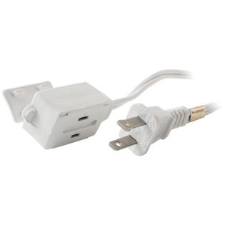 Axis 3-Outlet White Indoor Extension Cord,12 ft Axis 3-Outlet White Indoor Extension Cord,12 ft