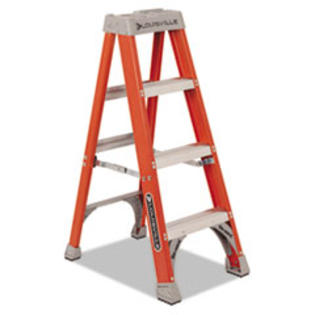 Louisville Fiberglass Heavy Duty Step Ladder, 50 Louisville Fiberglass Heavy Duty Step Ladder, 50