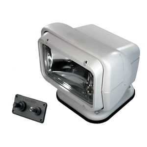 GoLight&nbsp; Permanent Mount Searchlight w/Dash Mounted Remote - White