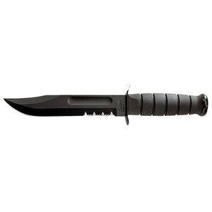 Ka-Bar 1214 Combat Knife - Fixed Style - 7" Blade - Serrated Edge - Partially Serrated - Glass-Filled Nylon at Sears.com