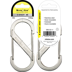 Niteize Nite Ize S-Biner Size 5 Carry Biner - 1.93" - Stainless Steel - 6 / Pack at Sears.com