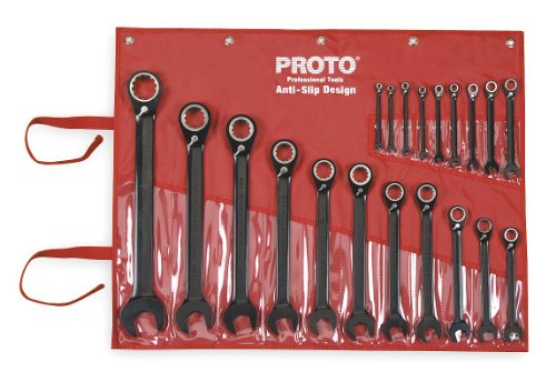 Ratcheting Wrench Set, Sae, 12 Pt., 20 Pc