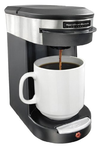 Coffeemaker, 1 Cup, Black/Silver