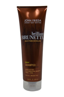 Brilliant Brunette Multi-Tone Revealing Daily Shampoo by John Frieda for Unisex - 8.45 oz Shampoo -2PK