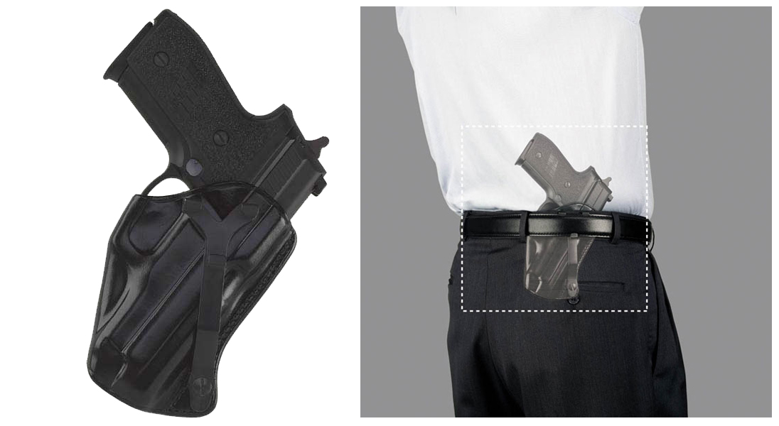 Galco 1911 3 1/2" Style SkyOps Inside Pant Holster Ambidextrous Black