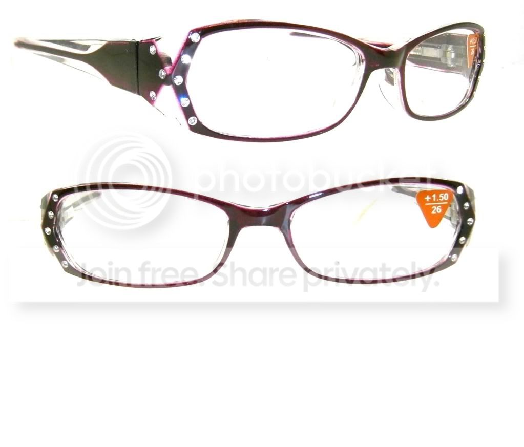 Crystal Case Gradient Crystal Rhinestone Reading Glasses PURPLE +1.50 at Sears.com
