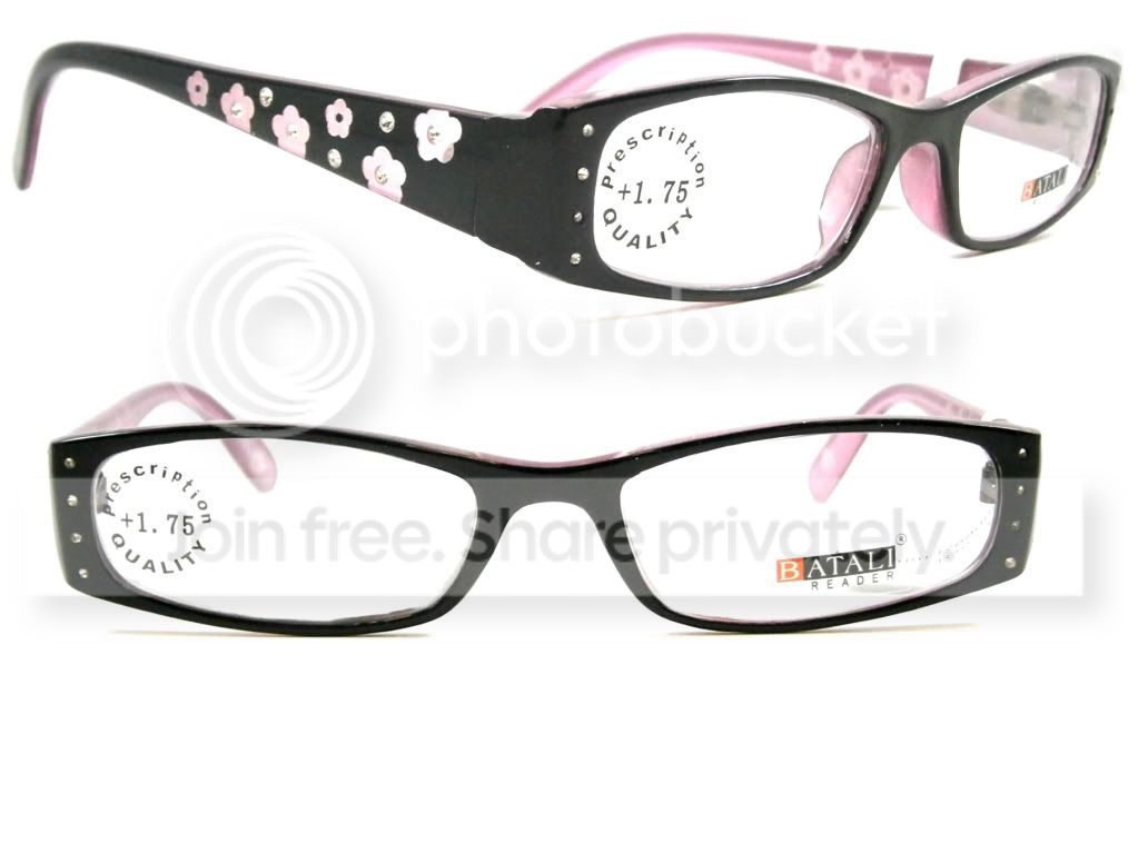 Crystal Case Purple Flower Crystal Rhinestone Fashion Reading Glasses +1.25 at Sears.com