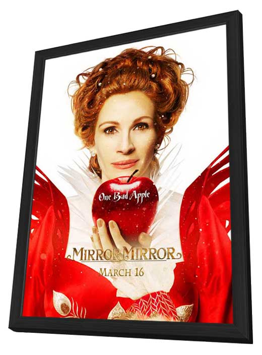 Pop Culture Graphics Mirror Mirror Poster Movie C - in a Deluxe Black Wood Frame 27 x 40 Inches - 69cm x 102cm Julia Roberts Lily Collins at Sears.com