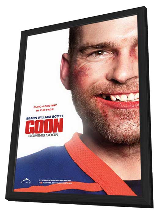 Pop Culture Graphics Goon Poster Movie Canadian B - in a Deluxe Black Wood Frame 11 x 17 Inches - 28cm x 44cm Jay Baruchel Alison Pill at Sears.com
