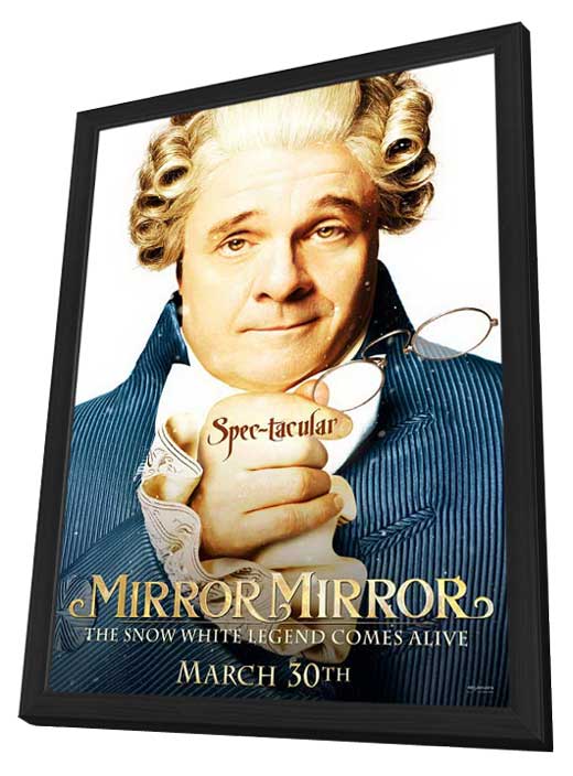 Pop Culture Graphics Mirror Mirror Poster Movie F - in a Deluxe Black Wood Frame 11 x 17 Inches - 28cm x 44cm Julia Roberts Lily Collins at Sears.com