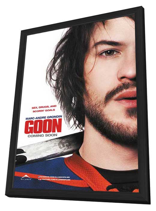 Pop Culture Graphics Goon Poster Movie B - in a Deluxe Black Wood Frame 27 x 40 Inches - 69cm x 102cm Jay Baruchel Alison Pill Liev Schreiber at Sears.com