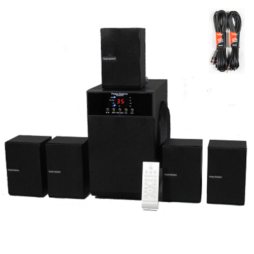 Theater Solutions 5.1 Speaker System Home Surround Sound with Two 25' Extension Cables TS509-2 at Sears.com