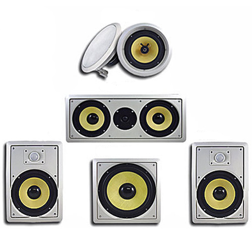 Acoustic Audio HD518 In-Wall/Ceiling Home Theater 8" Surround 5.1 Speaker System at Sears.com