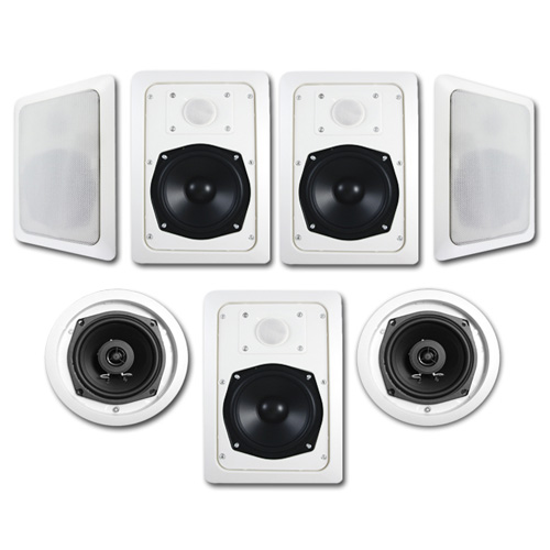 Acoustic Audio HT-57 1400 Watt 7.1CH In-Wall/Ceiling Home Theater Speaker System at Sears.com