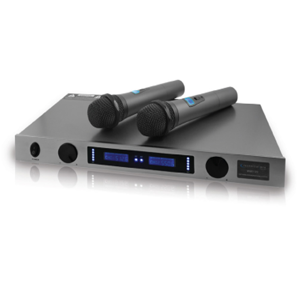 Technical Pro WM1122 Dual Wireless Microphone System UHF with Two Deluxe Mics Technical Pro WM1122 Dual Wireless Microphone System UHF with Two Deluxe Mics