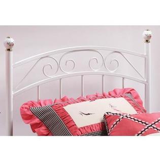Hillsdale Emily White Metal Headboard With Frame - Full - 1864hfr Hillsdale Emily White Metal Headboard With Frame - Full - 1864hfr