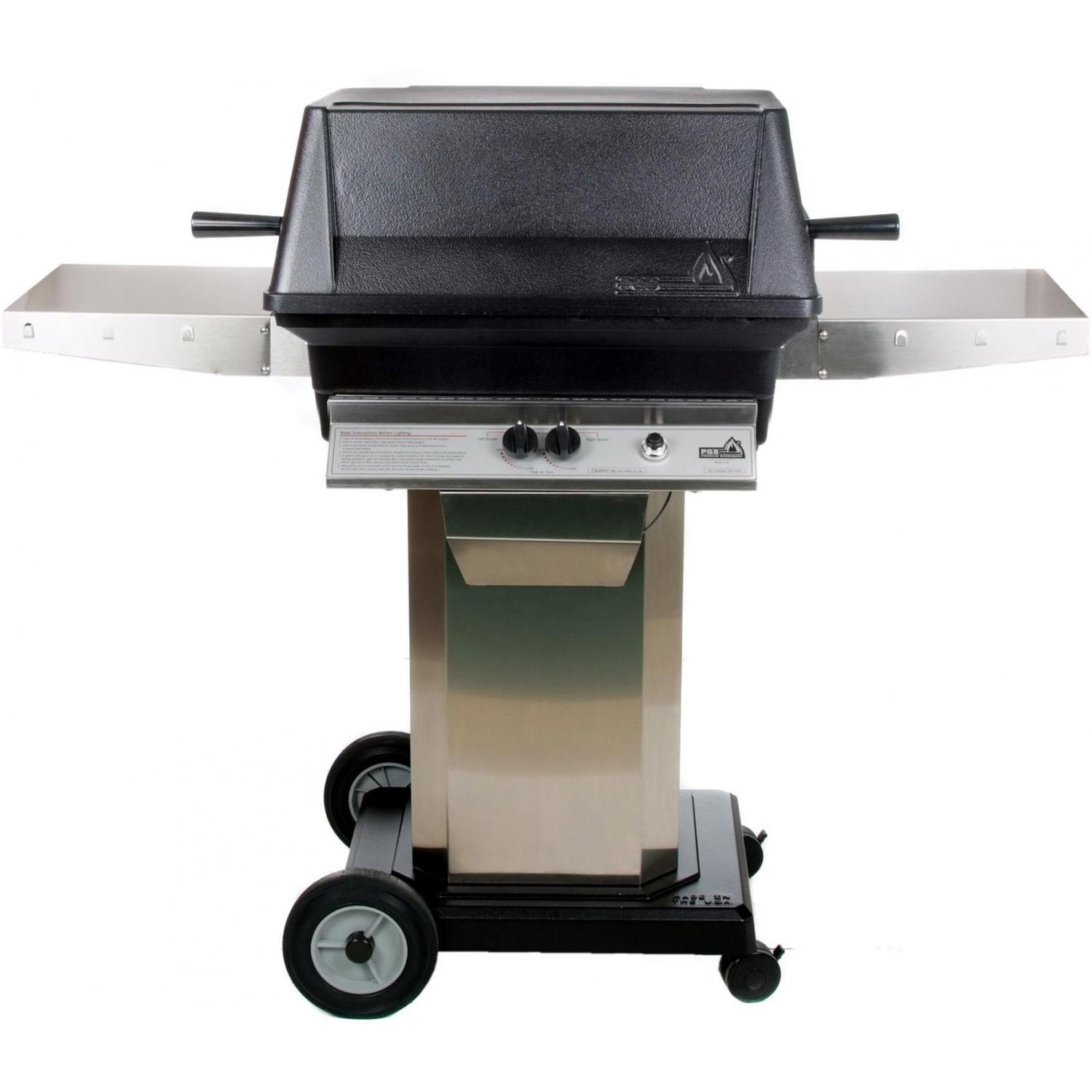 Pgs A40 Cast Aluminum Natural Gas Grill On Stainless Steel Portable Pedestal Base at Sears.com