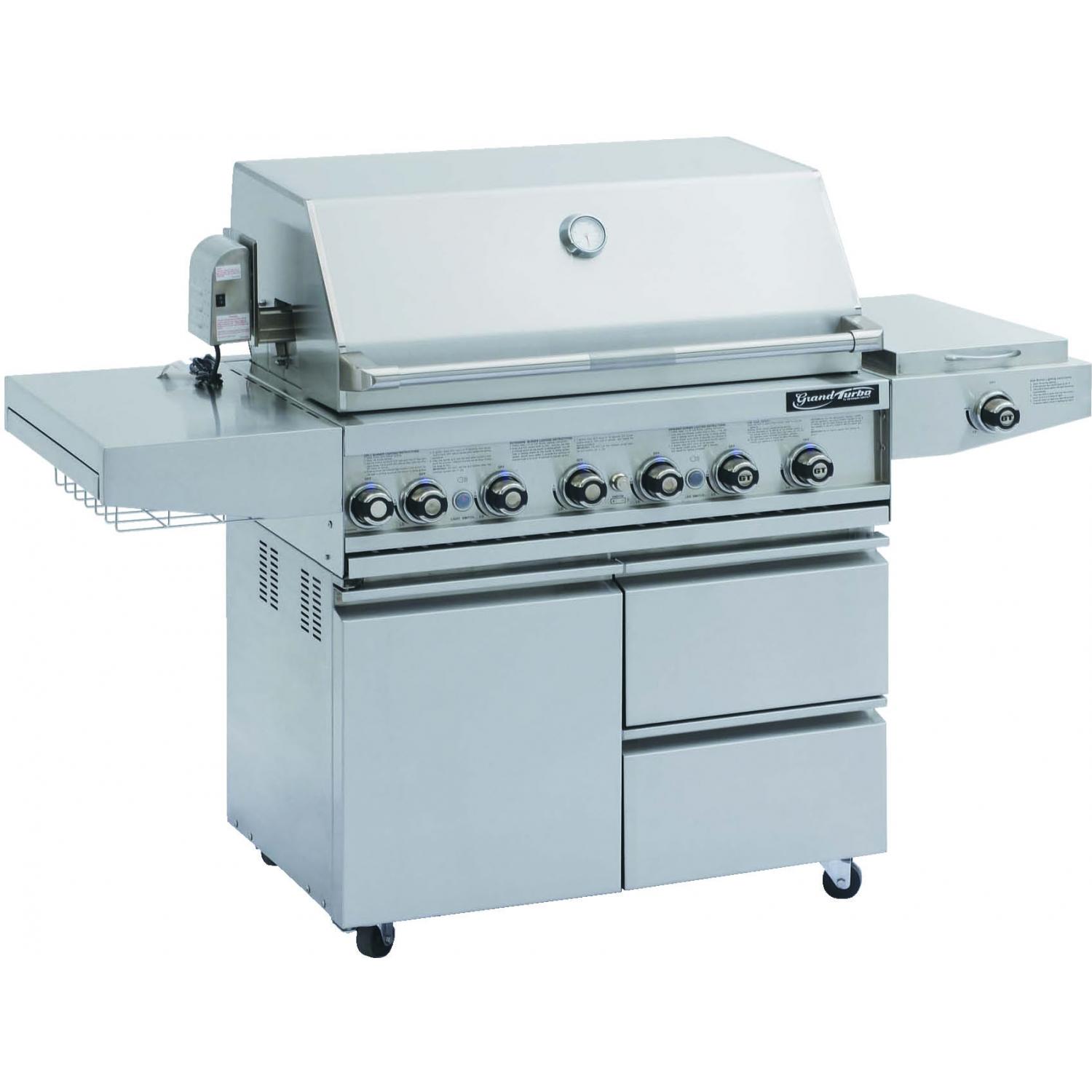 Barbeques Galore Grand Turbo By Barbeques Galore 38-inch Natural Gas Grill On Cart at Sears.com